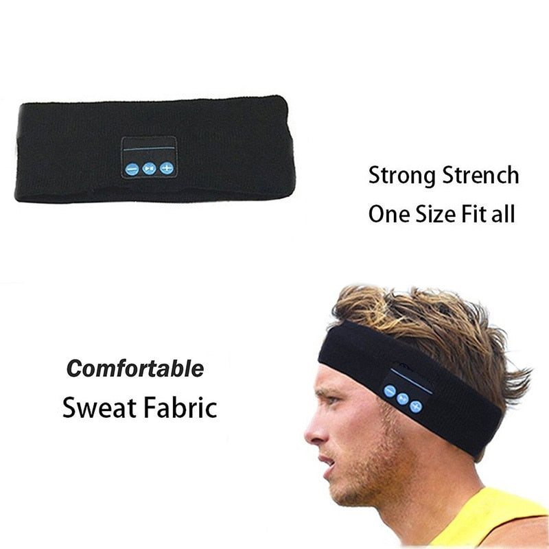 Wireless Bluetooth Headphone Yoga Headband Sport Smart Cap Speaker Stereo Scarf Headset With Mic Audifonos Bluetooth Inalambrico|Bluetooth Earphones & Headphones